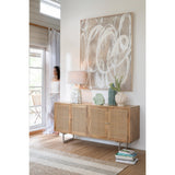 Buffet J-Line en rotin et bois de manguier - naturel