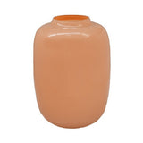 Vase pastel pêche en verre