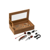Accessoires à vin en bois marron du coffret J-Line
