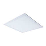 Panneau LED Light "Nico", lampe à plafond métallique fonctionnelle et le plastique en blanc, avec des LED fixes et de nombreuses fonctions, idéales pour le bureau, la pratique ou l'atelier, env. 45 x 45 cm