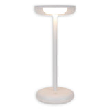 «Pasi» de la tablette sans fil pour l'extérieur et à l'intérieur, en métal et en plastique en blanc, dimmable, avec une fonction tactile et mémoire, environ. 26 cm de haut