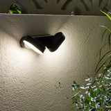 Lampe murale extérieure LED "motus" en métal et plastique en noir, avec LED intégrée