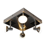 Plafonnier 4 LED "Jericho" d:28cm
