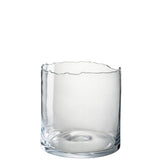 Lanterne J-Line Irregular Edge High - verre - transparent