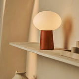 Lampe de table sans fil en bois marron marron Max