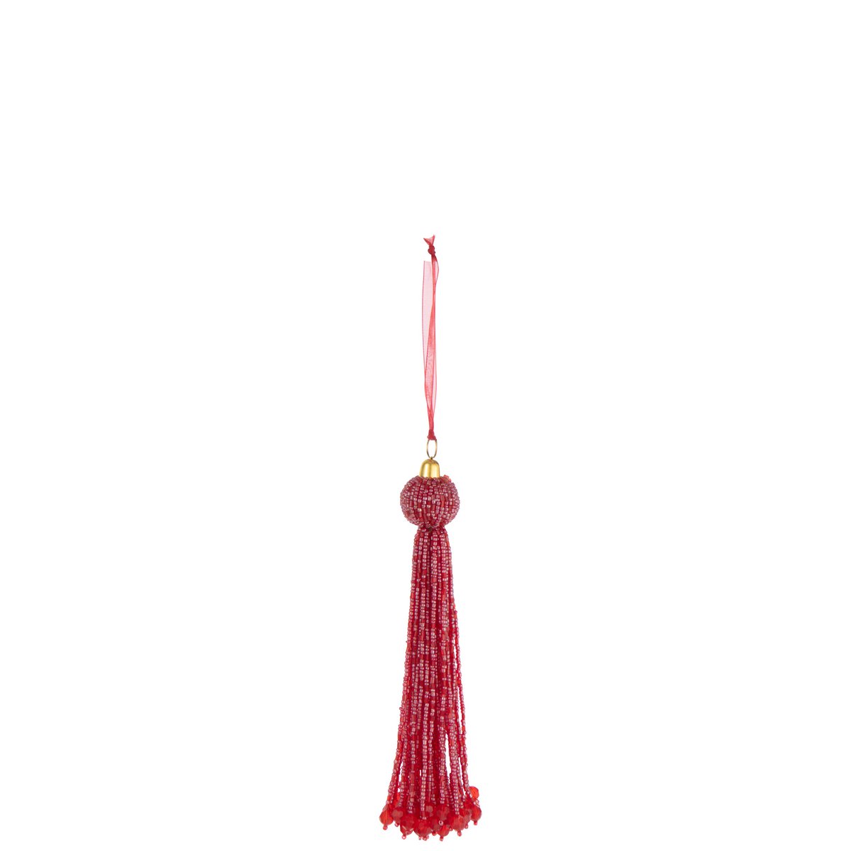 Pendentif J-Line en verre rouge, élégant et décoratif pour votre intérieur.