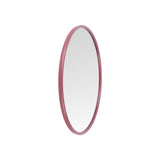 Miroir Richesse en métal rouge avec design moderne de 50 cm de diamètre
