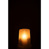 Lanterne J-Line Sucre - verre - blanc - moyenne