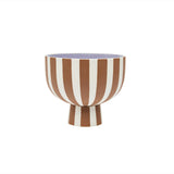 Bol Toppu - Grand, design rayé peint à la main avec des couleurs vives
