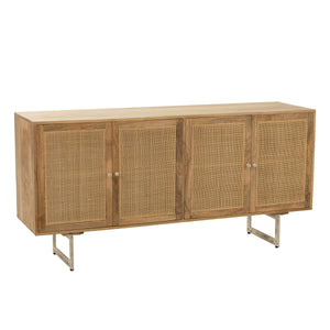 Buffet J-Line en rotin et bois de manguier - naturel