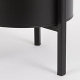 Pot de Fleurs sur Pied Jessy - Lot de 3 - H35 x Ø27 cm - Métal - Noir