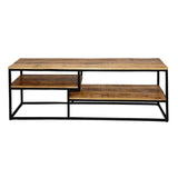 Meuble TV meuble TV meuble TV 150 x 51 x 36 cm Liverpool structure métal noir mat