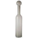 Vase bouteille en verre blanc grand J-Line avec bouchon