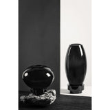Vase boule design innovant, verre noir, RUD00_Luxury Edition