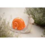 Figurine J-Line Escargot Orange - vue de face avec détails