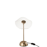 Lampe à poser J-Line LED Fleur - métal/plastique - or - petite