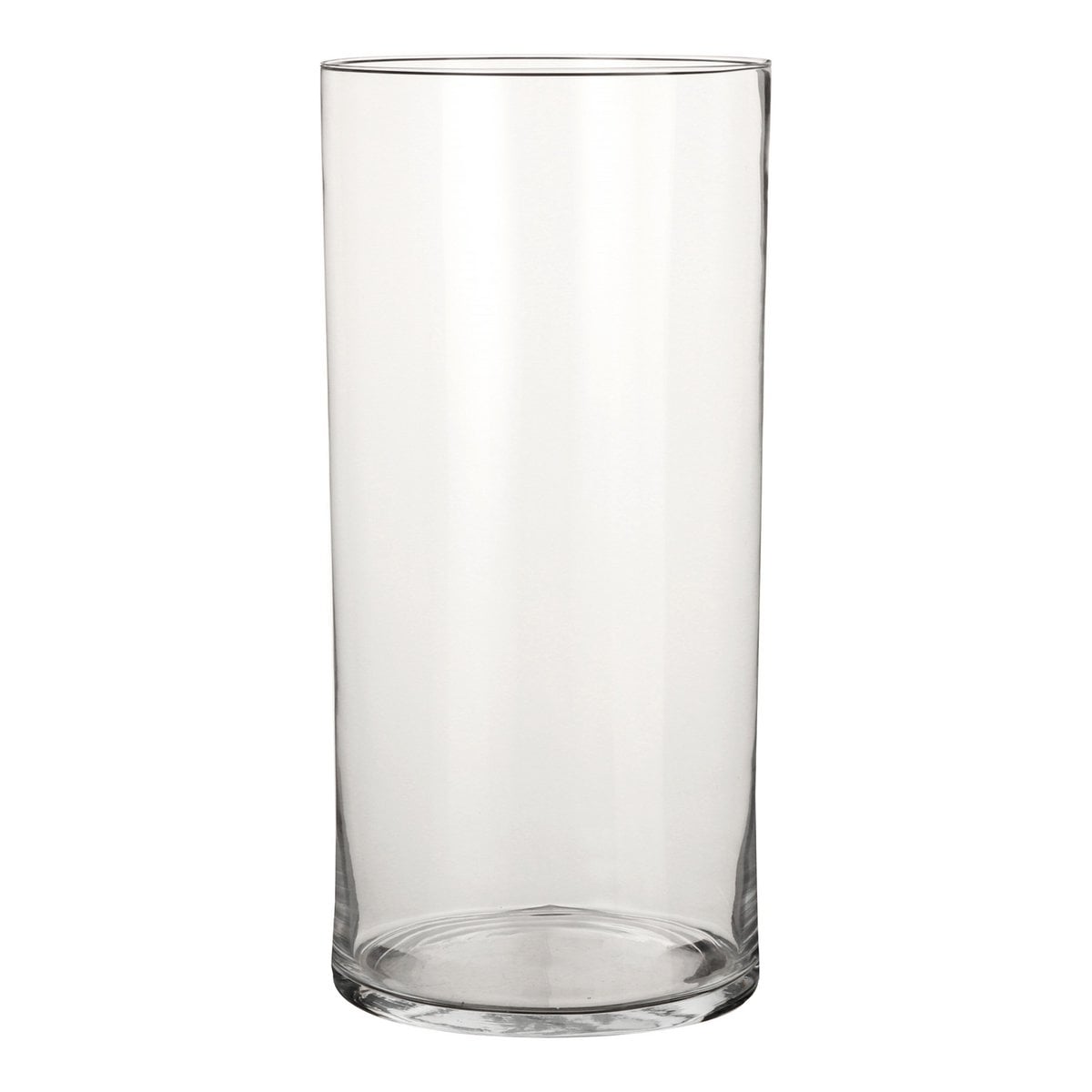 Vase Carly Transparent - Vase cylindrique en verre transparent