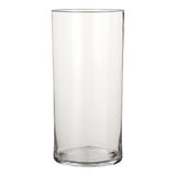 Vase Carly Transparent - Vase cylindrique en verre transparent