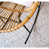 Détail du Tapis Eco Central Yellow mettant en avant les textures