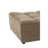 Pouf J-Line Grid, vue latérale montrant la structure en bois