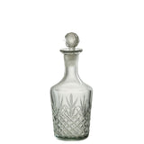 Bouteille Faune J-Line en verre transparent, vue latérale