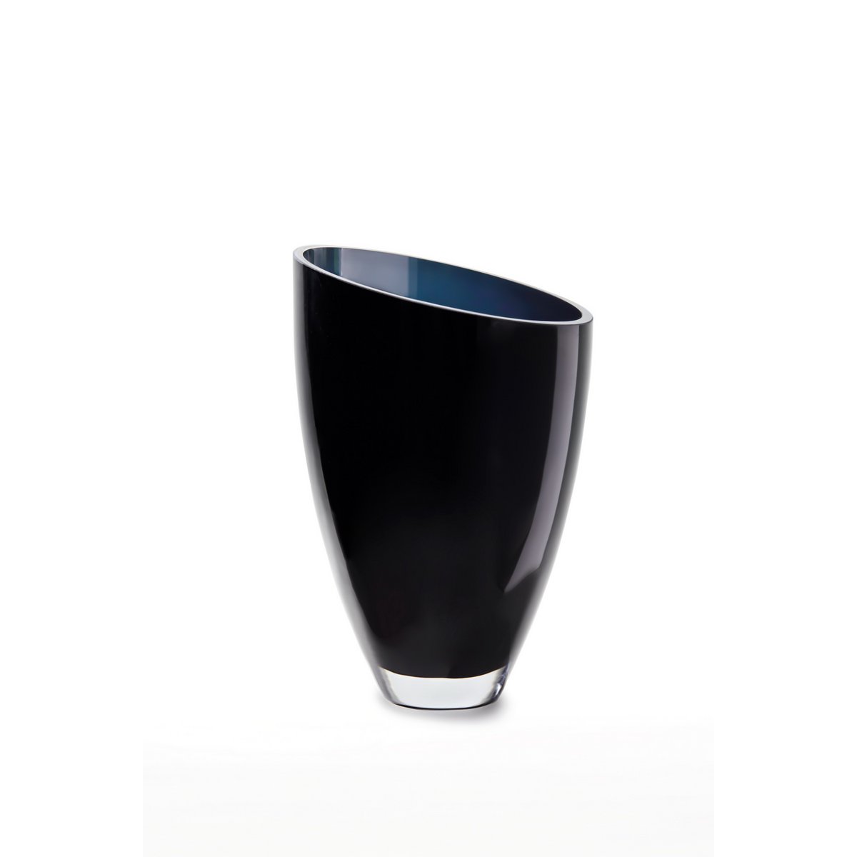 Vase moderne en verre de luxe sur fond neutre