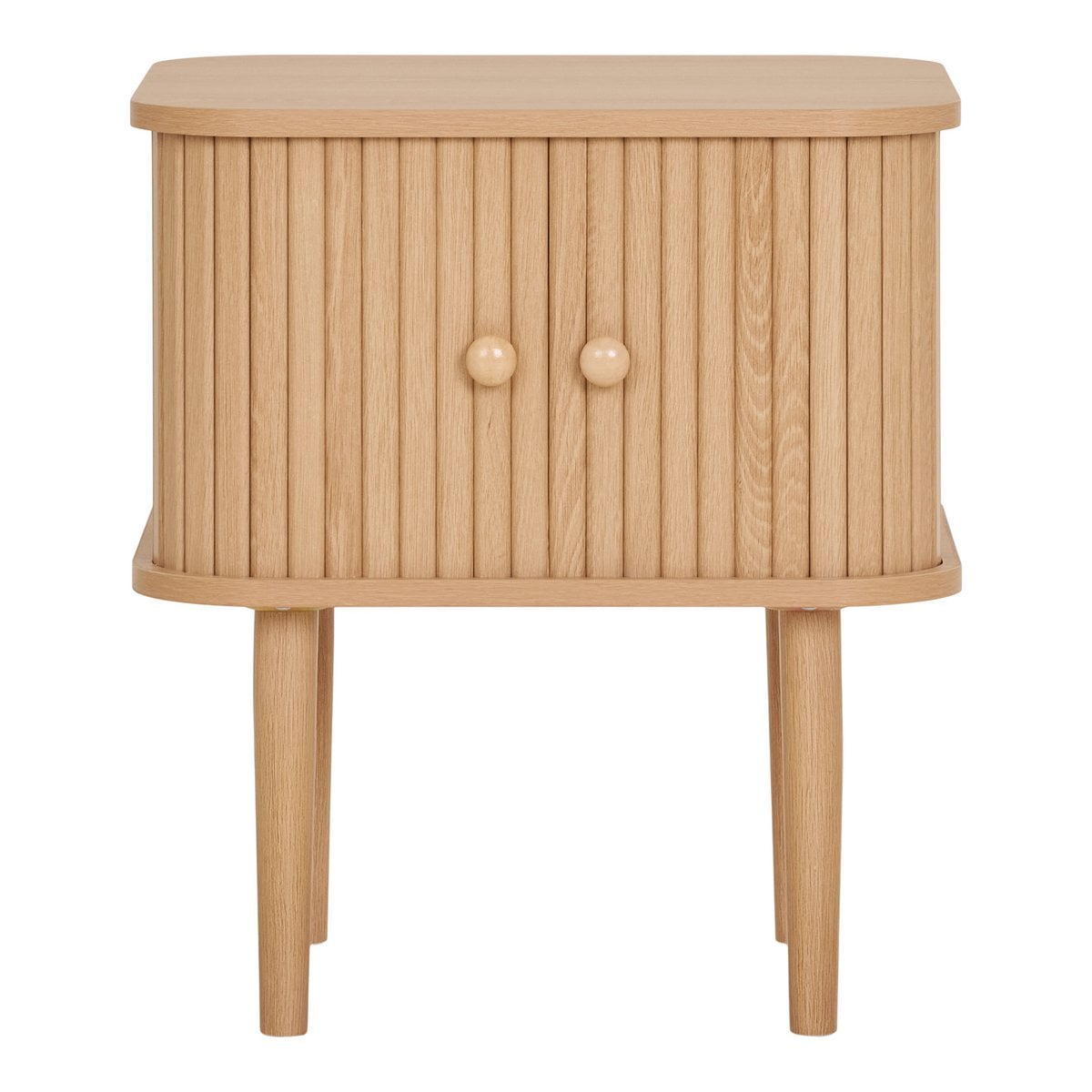 Table d'appoint Nikko en MDF et pin, vue de face