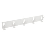 Gorillz Raw XL Five - Industriel - Portemanteau Mural - Penderie - 10 Crochets - Blanc