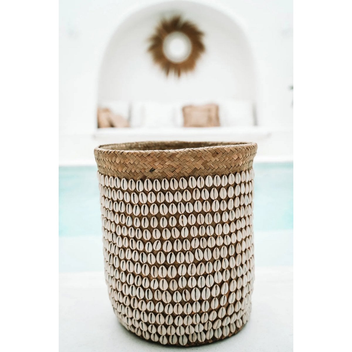 Panier Pandan 231 dans un salon moderne