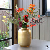 Vase Artic doré en verre