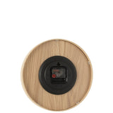 Détail du mécanisme de l'horloge J-Line en bois
