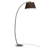 Lampe J-Line Standing Arc en métal noir - vue de face