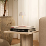 Lampe de table rechargeable blanche Ava