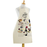 Grand Tablier de cuisine Crus d'excellence Ecru 72 x 96