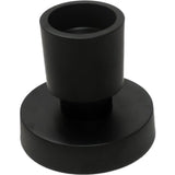 Bougeoir noir en métal