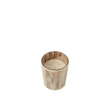 Bougie parfumée J-Line Noa - Vue de face avec verre rose