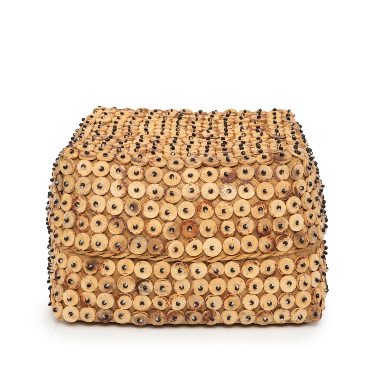 Panier en coque de coco naturel - vue de face