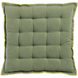 Galette de chaise Grace Matcha vue de dessus, élégante et confortable