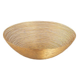 Corbeille à fruits 4 parties métal ø 40 cm H 11 cm Corbeille à pain coupe à fruits ronde argent ou or structure fil Vita