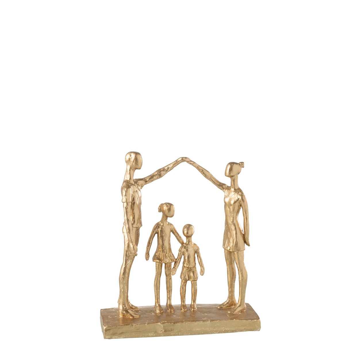 Ambiance chic avec la figurine Famille J-Line en résine dorée