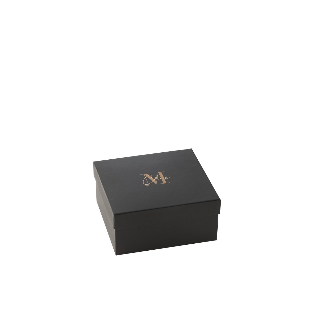 Boîte de 4 bougies parfumées J-Line M-Chic - Oud & Amber, présentation élégante