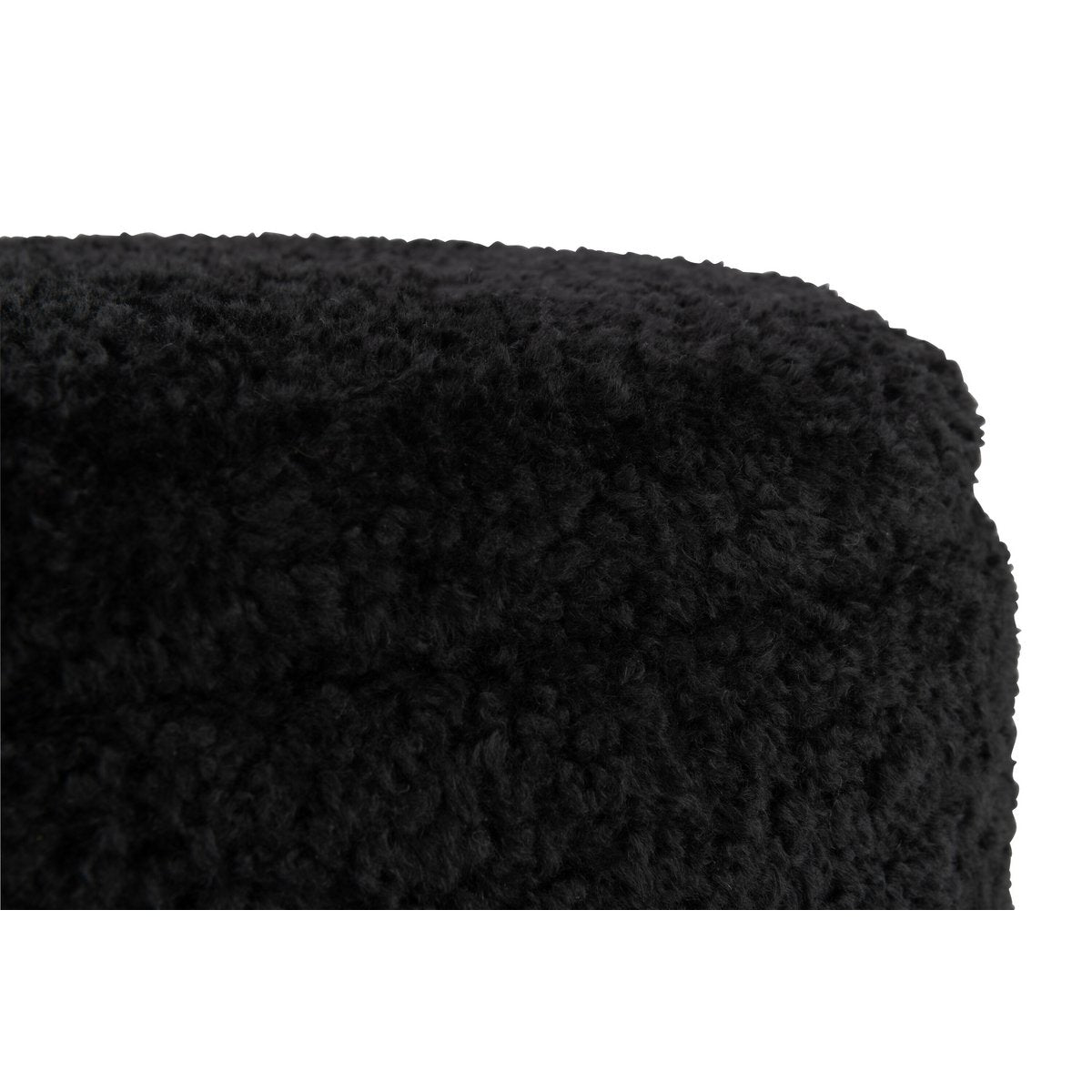 Pouf J-Line Storage Teddy dans un salon moderne