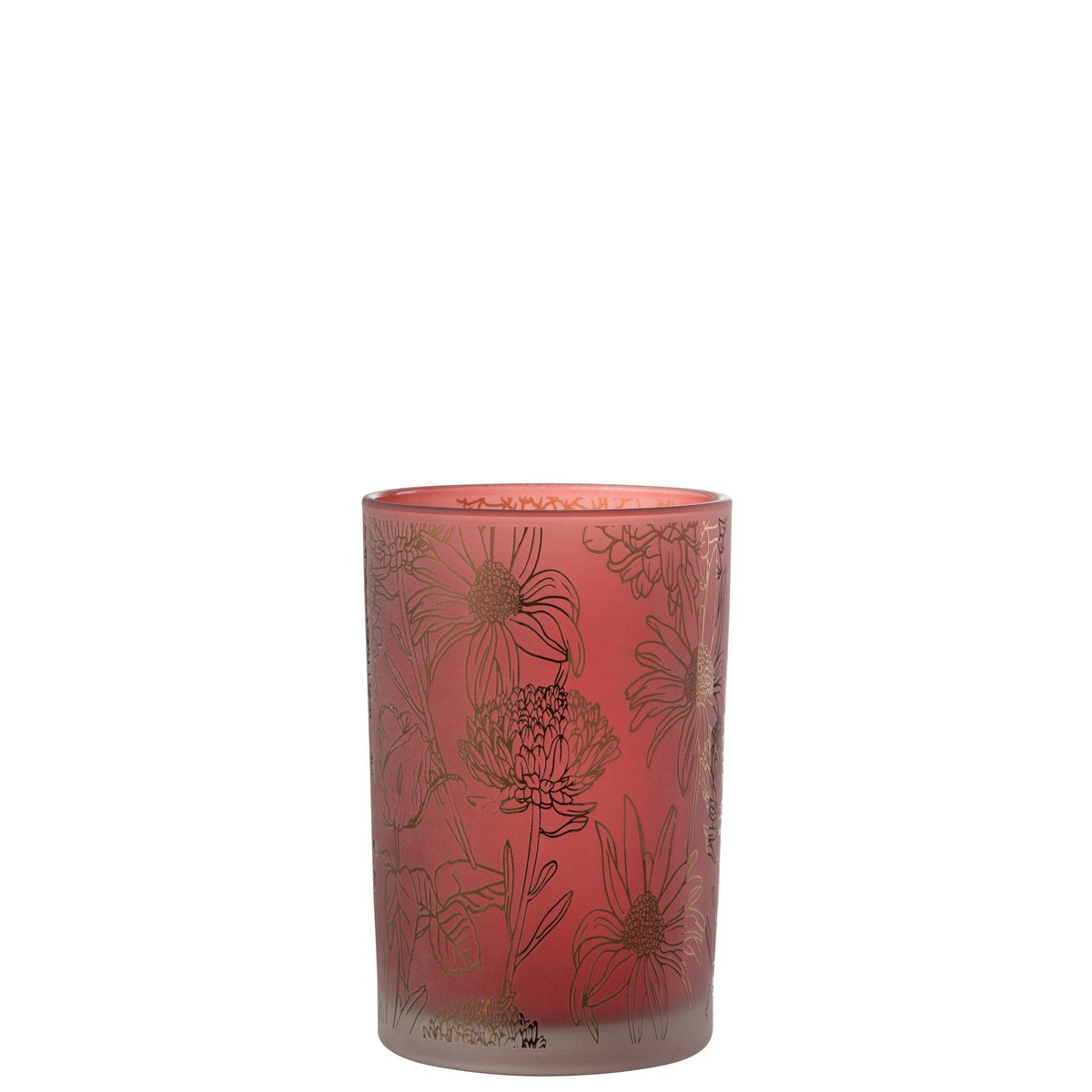 Bougeoir Fleurs de Lanterne J-Line, détail du design en verre