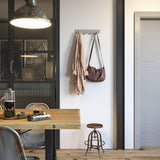 Gorillz Rounded Four Industrial Wall Coat Rack 4 Coat Rack Hooks - Gris