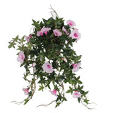 Plante artificielle suspendue Rose