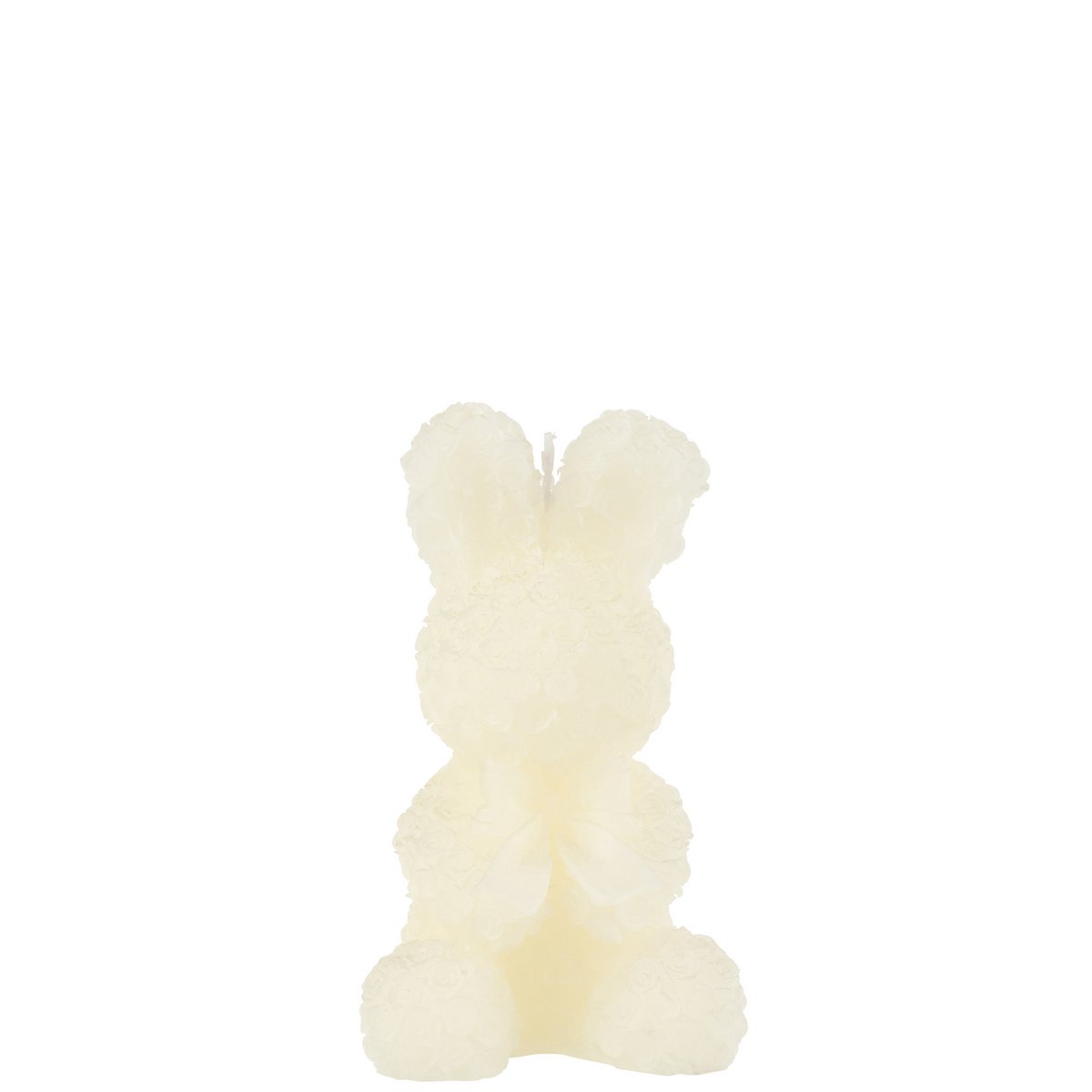 Bougie J-Line Lapin blanche, élégante et raffinée, vue de face