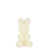 Bougie J-Line Lapin blanche, élégante et raffinée, vue de face