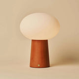 Lampe de table sans fil en bois marron marron Max