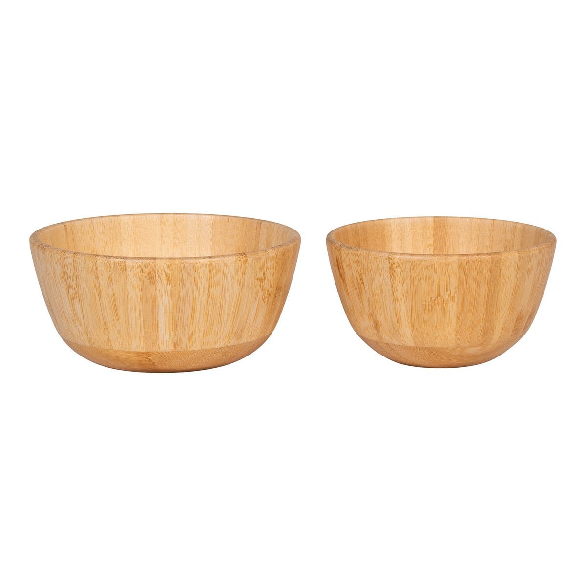 Chefalu Bowl - Vue d'ensemble des deux bols en bambou naturel