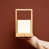 Lampe de table rechargeable Noah marron clair